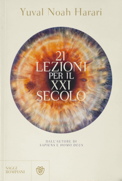 Copertina del libro "21 lezioni per il XXI secolo" di Harari