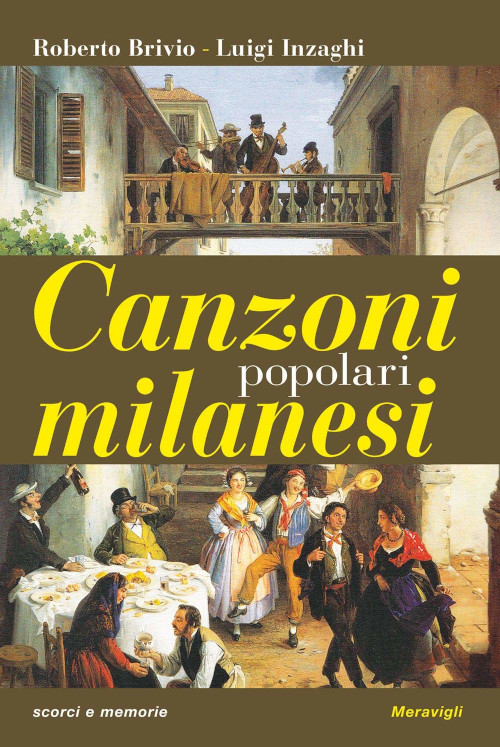 Copertina del libro "Canzoni popolari milanesi"